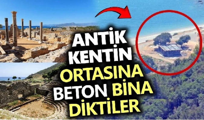 Mersin’de Tarihi Yere Beton Bina