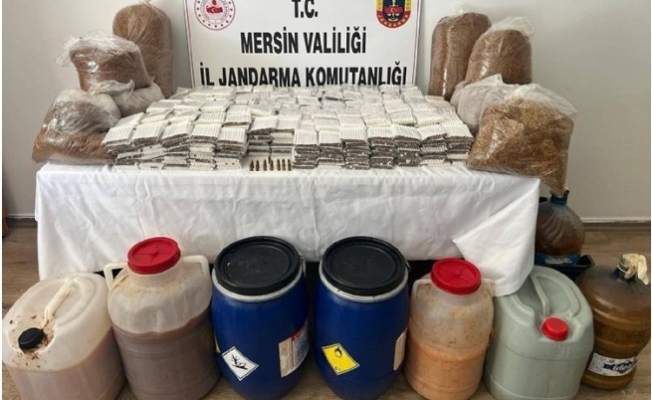 Mersin Jandarmasından Kaçak Makaron Operasyonu