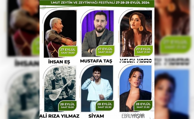 Bu yıl İlk’i Düzenlenecek Olan  Mut Zeytin Festivali Başlıyor