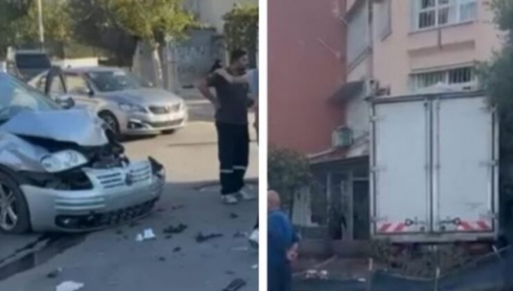 Mersin’de Kamyonet İle Bahçeye Daldı